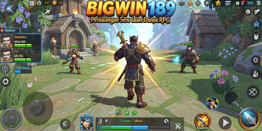 Tampilan gameplay yang mendebarkan dalam BIGWIN189, menjelajahi dunia RPG yang kaya.