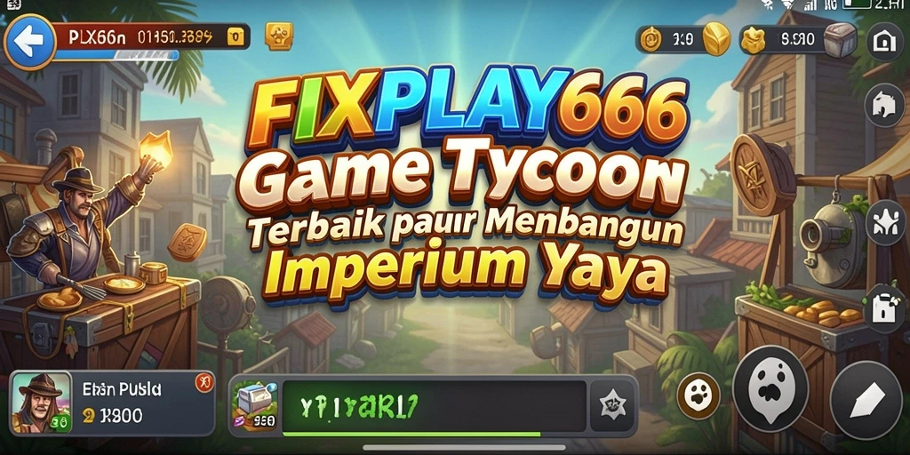 Tampilan gameplay FIXPLAY666 yang seru dengan elemen Tycoon yang mendebarkan.