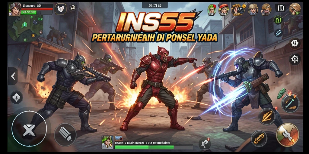 Gameplay seru di INS55 dengan aksi pertarungan intens.