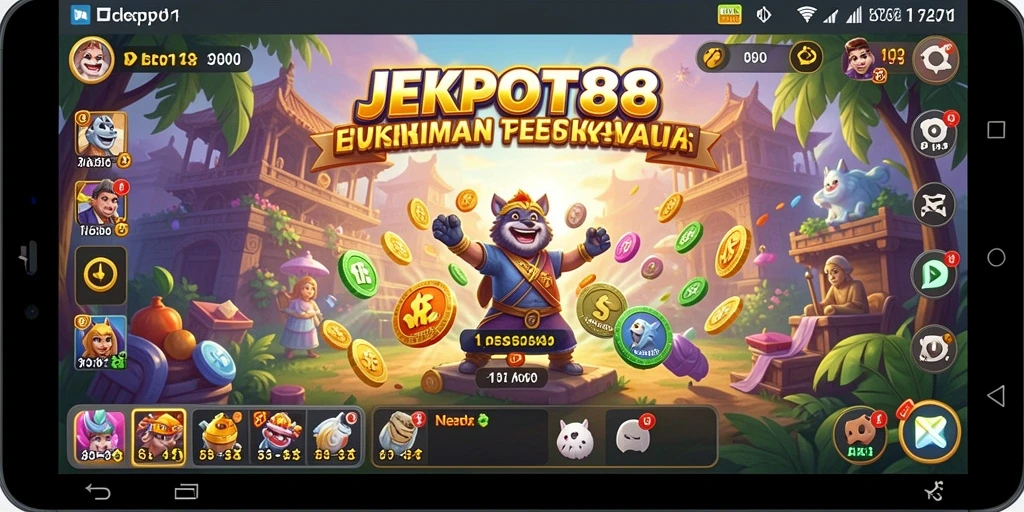 Tampilan gameplay menarik dalam JEKPOT88 dengan aksi seru dan grafik menawan.