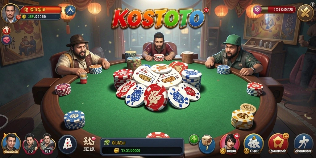 Tampilan menarik dari gameplay KOSTOTO yang seru.
