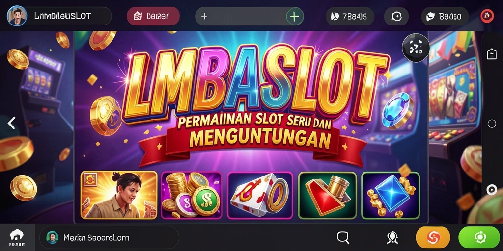 Screenshot LMBASLOT menampilkan gameplay slot yang mendebarkan dan beragam.