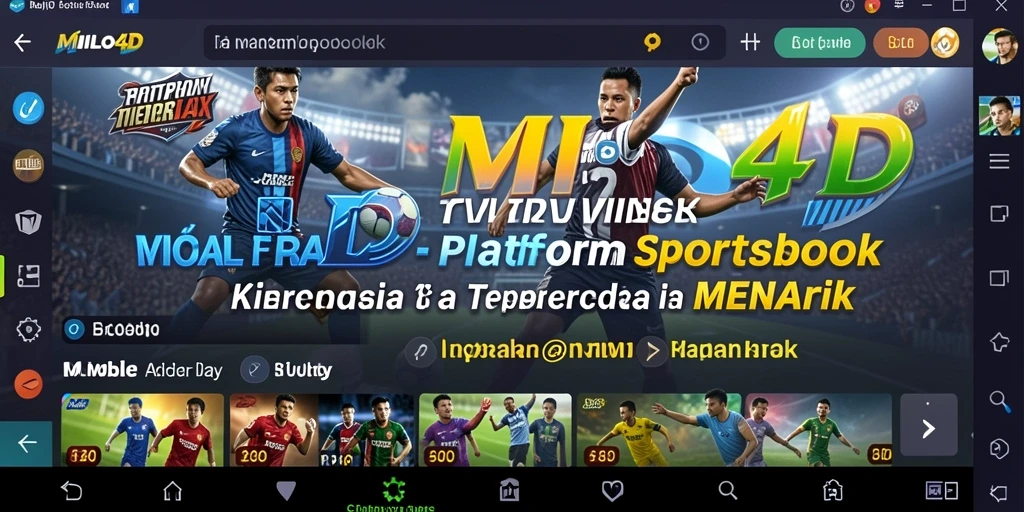 Tangkapan layar utama dari permainan Sportsbook MILO4D.
