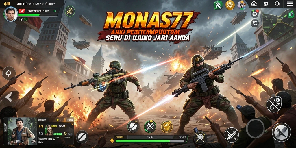 Gameplay dinamis dan seru di MONAS77.