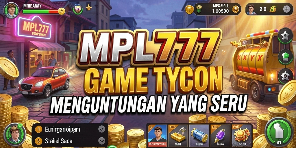 Tampilan gameplay MPL777 yang seru dalam mengelola bisnis Tycoon.