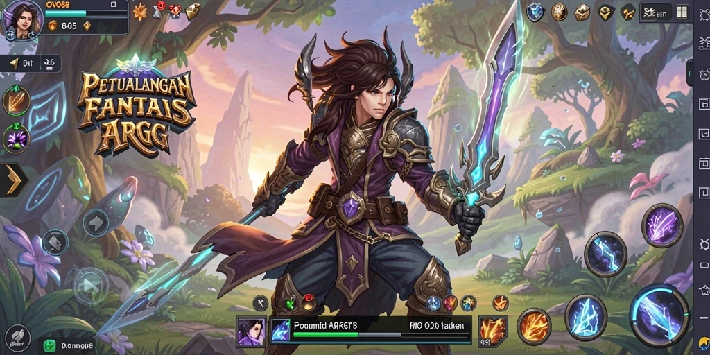 Tampilan gameplay OVO88 yang epik dan penuh aksi.