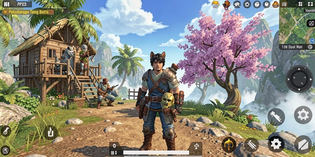Gameplay menakjubkan dalam dunia terbuka yang luas.
