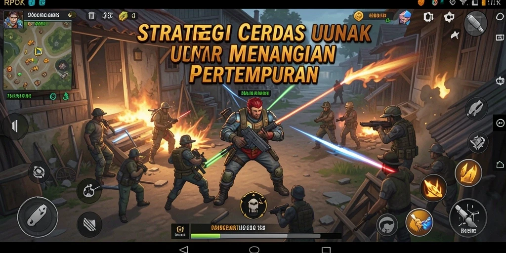 Tangkapan layar dari RPOK menampilkan momen strategis dalam pertempuran.