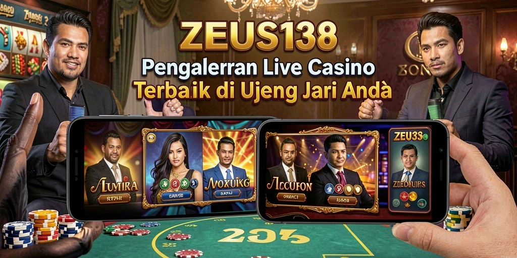 Screenshot gameplay ZEUS138 menampilkan dealer langsung yang ramah dan permainan yang seru.